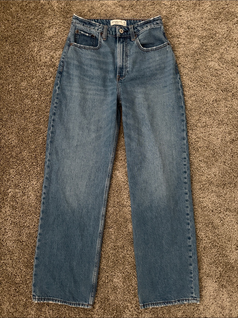 Abercrombie & Fitch Curve Love High Rise Loose Jeans